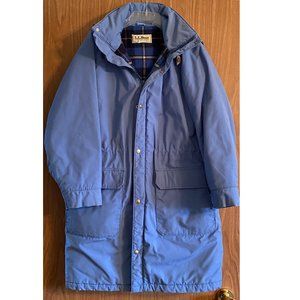 Vintage LLBean Women's Blue Baxter State Long Parka - Size: M